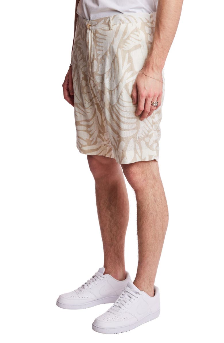 PAISLEY & GRAY Felix Slim Fit Shorts, Alternate, color, Tan & Cream