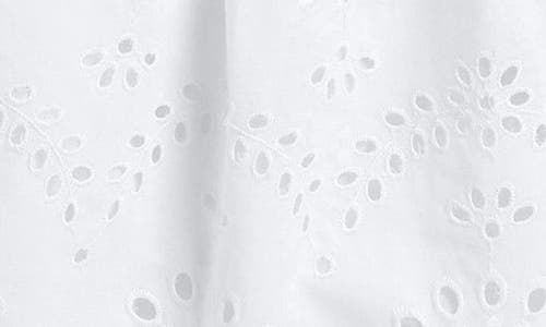 Blueberry Kids' Eyelet Knit Dress In White
