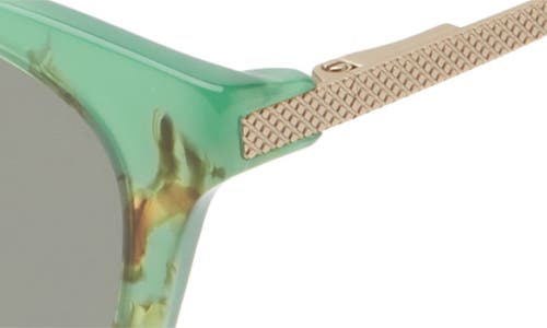 Eyebobs Statuette 51mm Polarized Cat Eye Sunglasses In Jade Marble/gunmetal