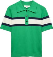 M&S Compact Stripe Polo Sweater