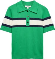 M&S Compact Stripe Polo Sweater