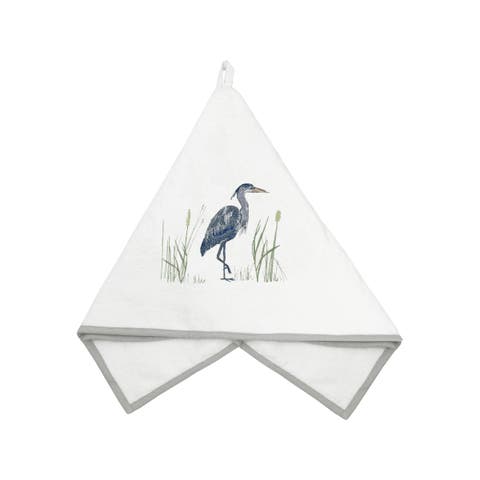 Blue Heron Terrycloth Guest Towel