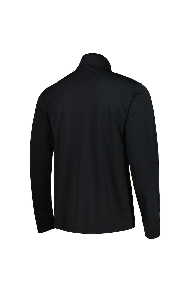 Champion Men's Champion Black Iowa Hawkeyes Textured Quarter-Zip Jacket, Alternate, color, 