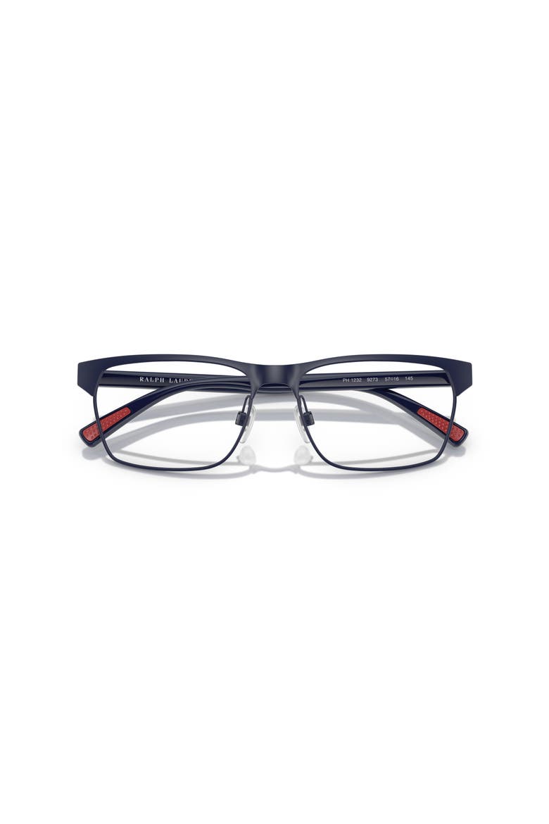 55mm Rectangle optical glasses, Alternate, color, Blue