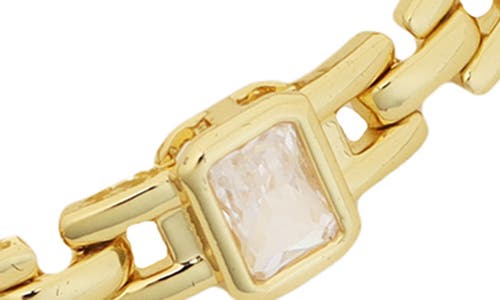 Panacea Crystal Watchband Bracelet In Gold