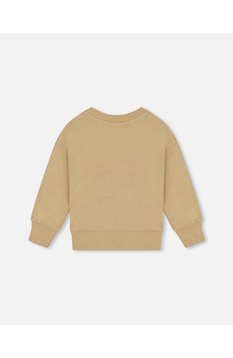 Deux par Deux Baby Boy's Pullover Graphic Sweatshirt Beige, Alternate, color, 