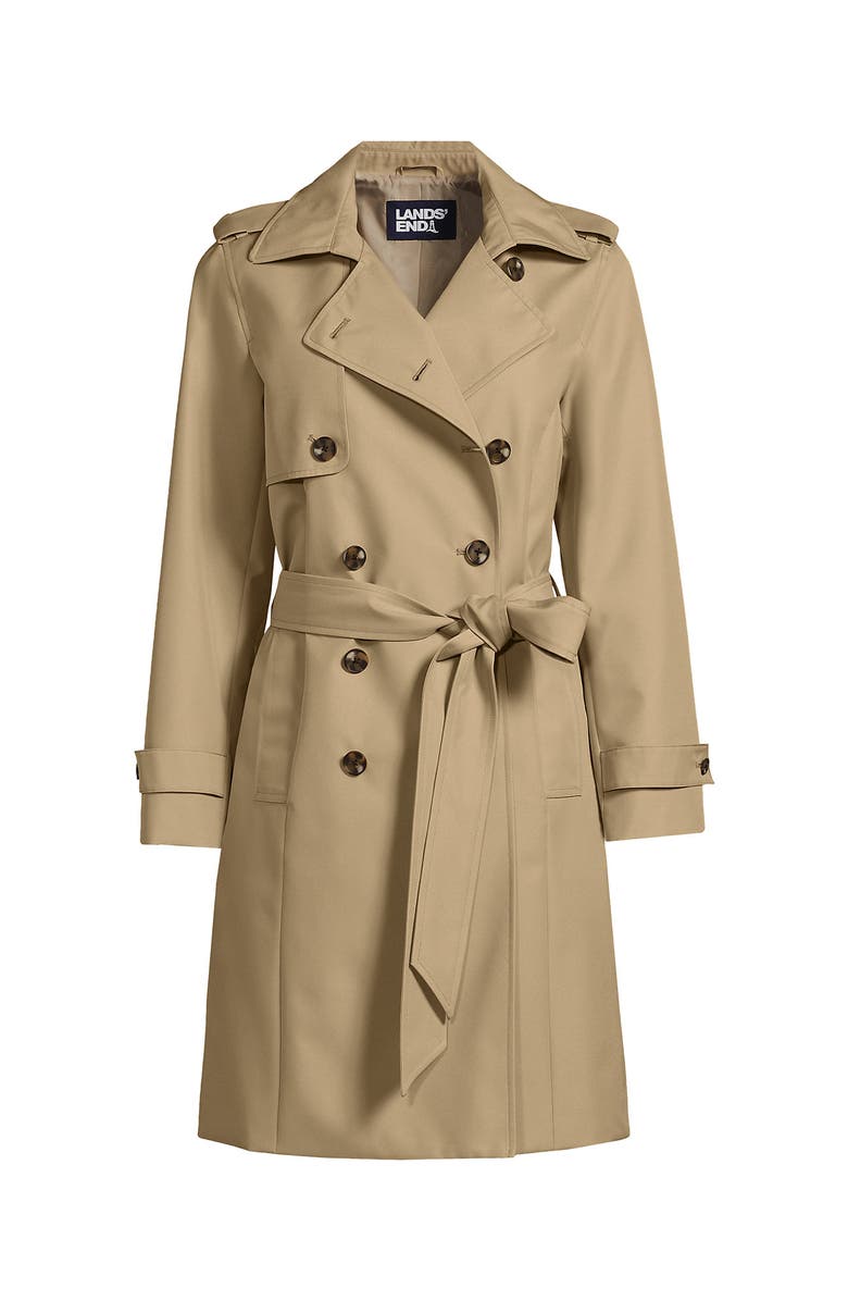 Lands' End Plus Size Classic Trench Coat, Alternate, color, 