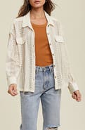 WISHLIST Open Stitch Button-Up Shirt