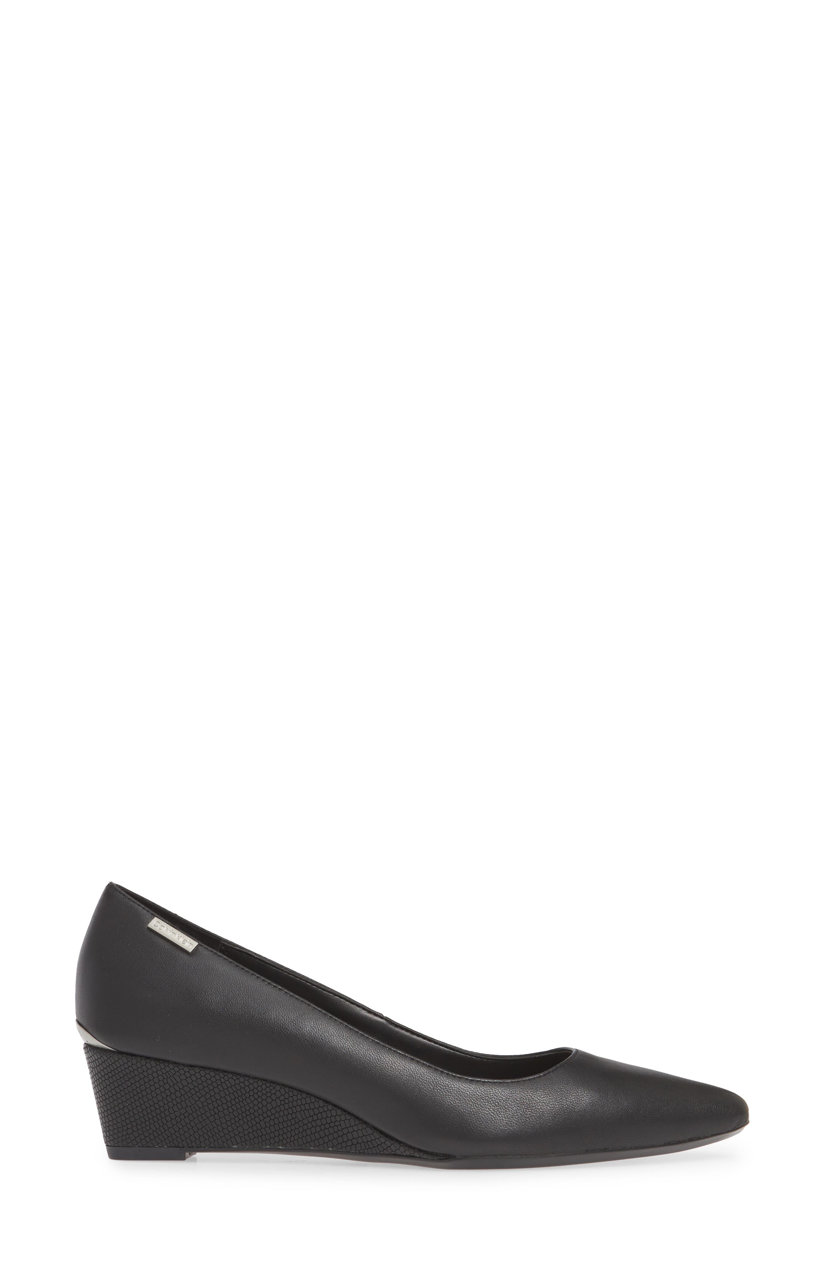 Calvin Klein 'Germina' Pointy Toe Wedge, Alternate, color, 