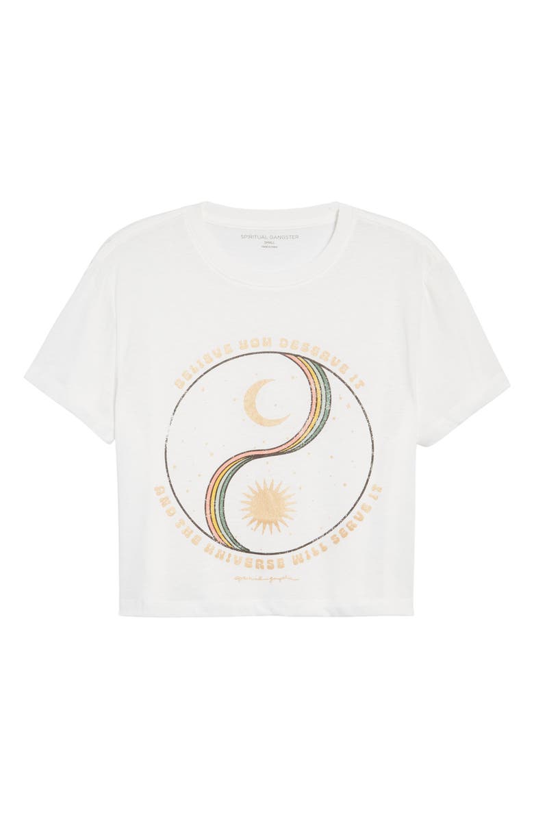 Spiritual Gangster Believe Crop Graphic Tee, Alternate, color,