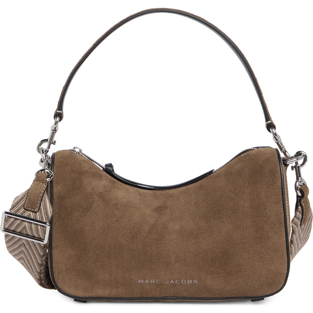 Marc Jacobs Suede Drifter Small Convertible Shoulder Bag In Gray