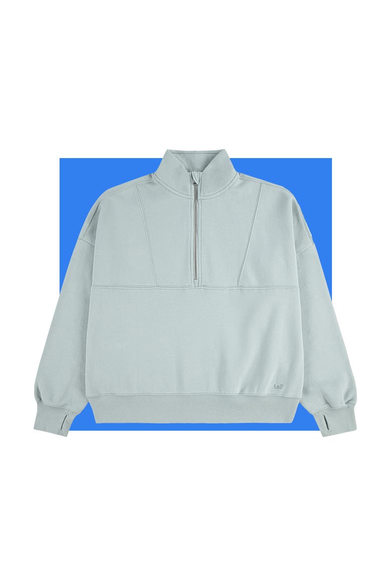 Kids' Essential Quarter Zip Pullover, Main, color, F7HAQUA GR