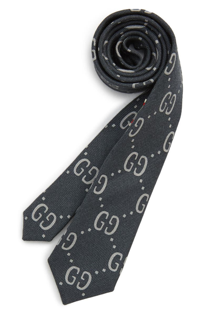 Gucci Mantisin GG Logo Tie, Main, color, 