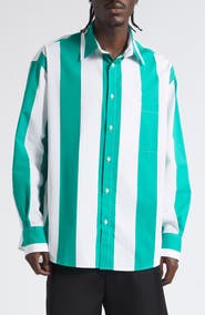 Jacquemus La Chemise Camargue Stripe Button-Up Shirt