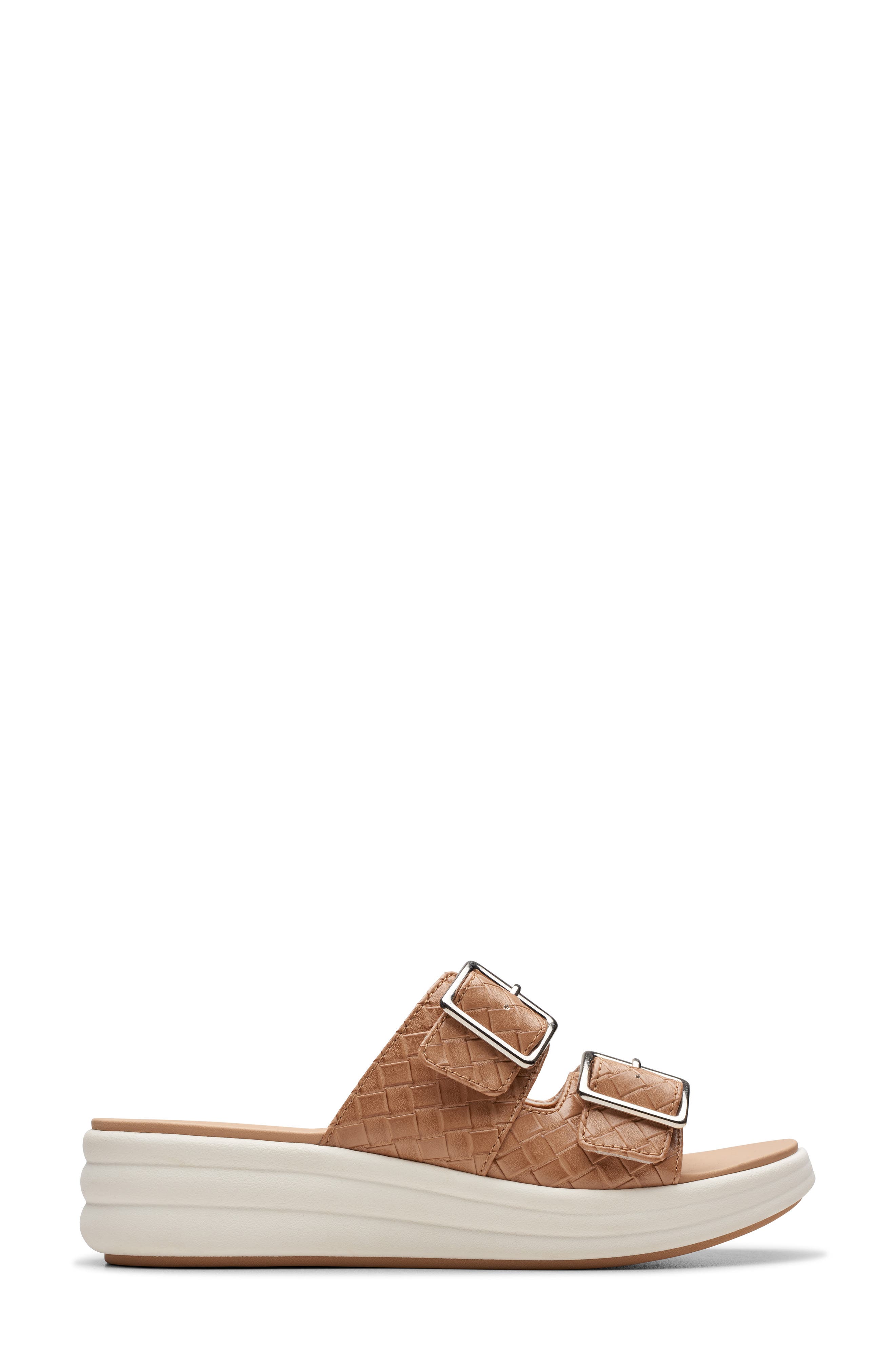 Clarks<sup>®</sup> Drift Buckle Slide Sandal, Alternate, color, Warm Beige