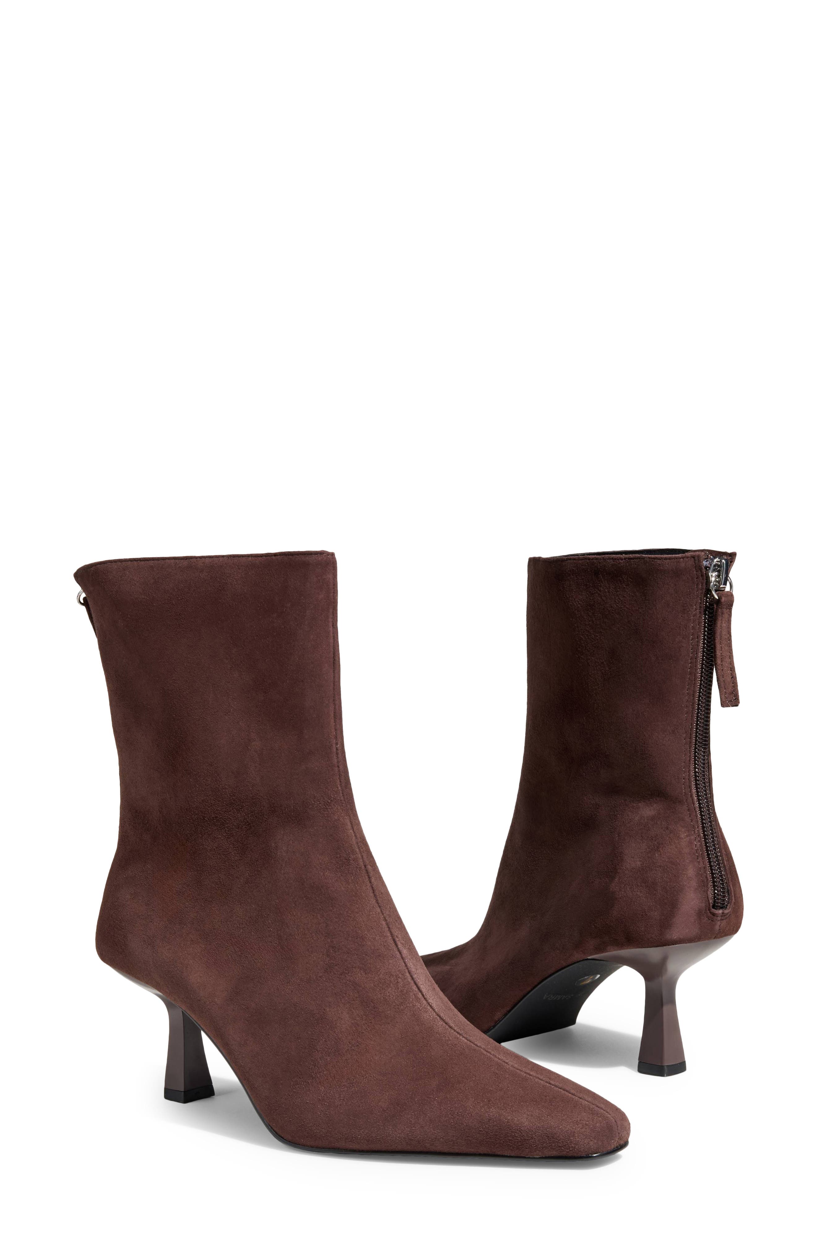 Hudson Leather Bootie, Alternate, color, CHOCOLATE