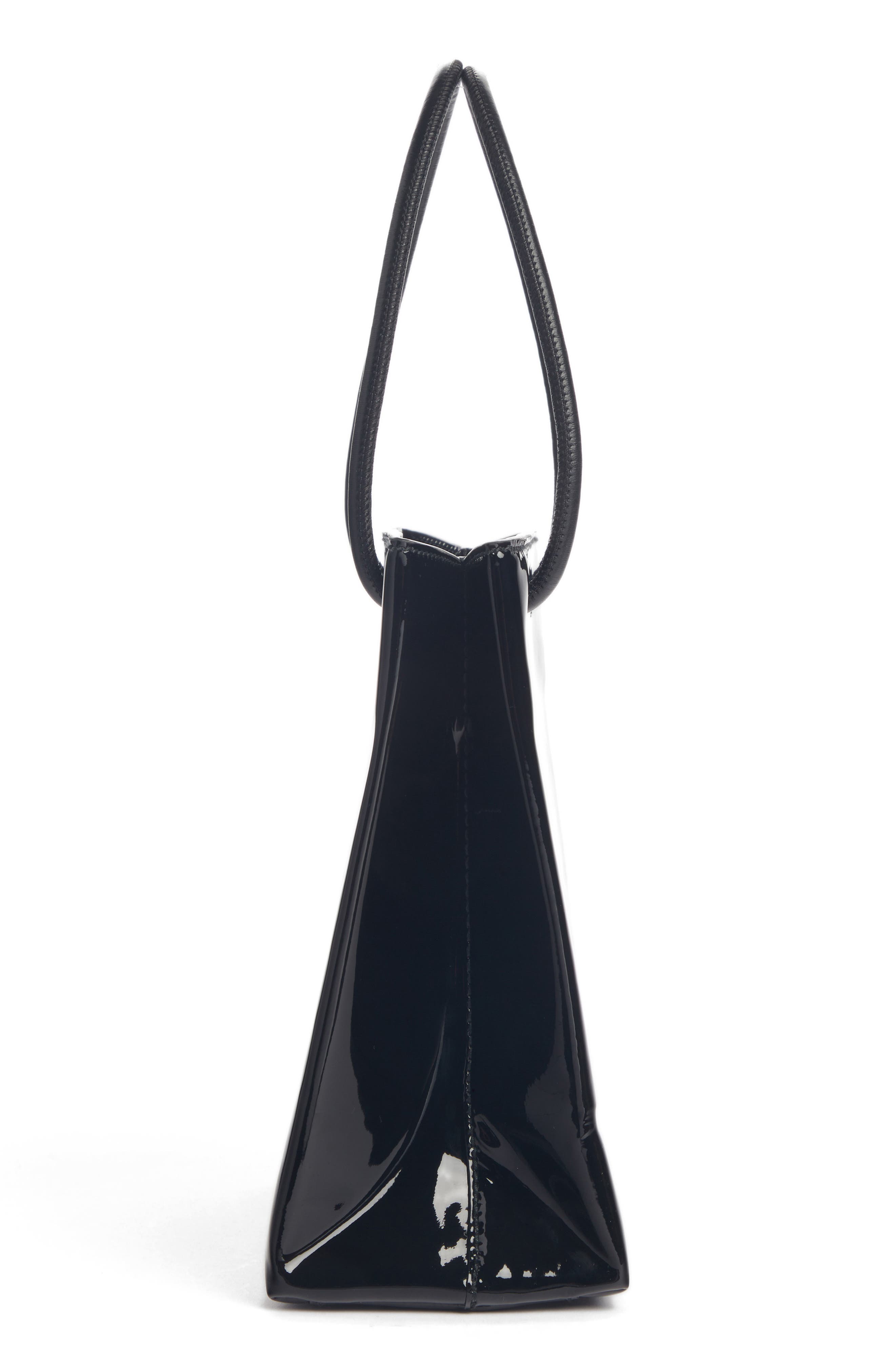 Balenciaga Extra Extra Small AJ Logo Leather Shopper Tote, Alternate, color, 