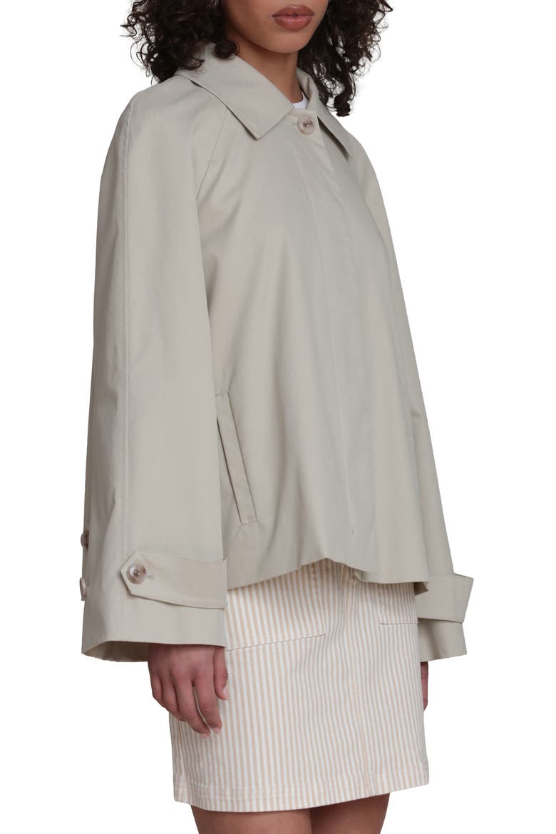 Crop Trench Jacket, Alternate, color, SAGE