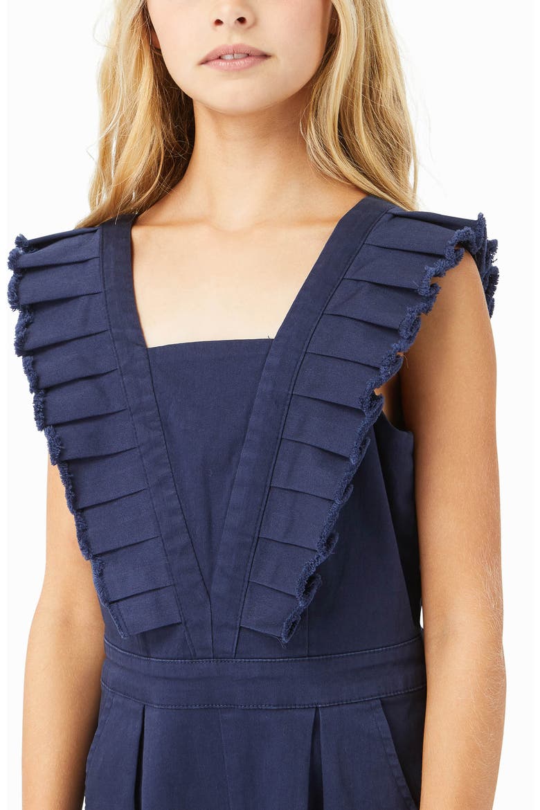 Habitual Pleated Jumpsuit, Alternate, color, NAVY