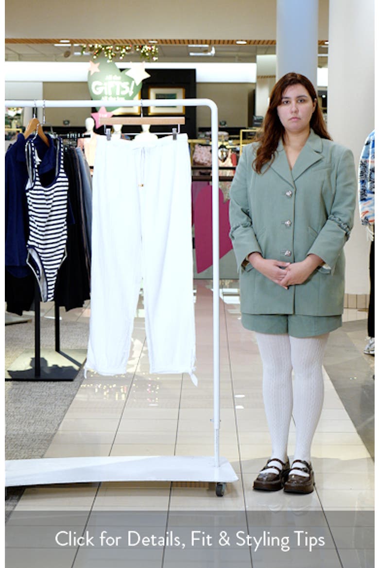 Cotton Gauze Straight Leg Cover-Up Pants video