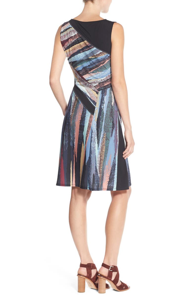 BCBGMAXAZRIA 'Kelsee' Print Jersey A-Line Dress, Alternate, color, 