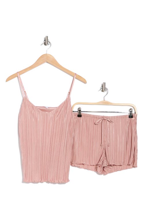Danskin Plissé Satin Camisole & Shorts Pajamas