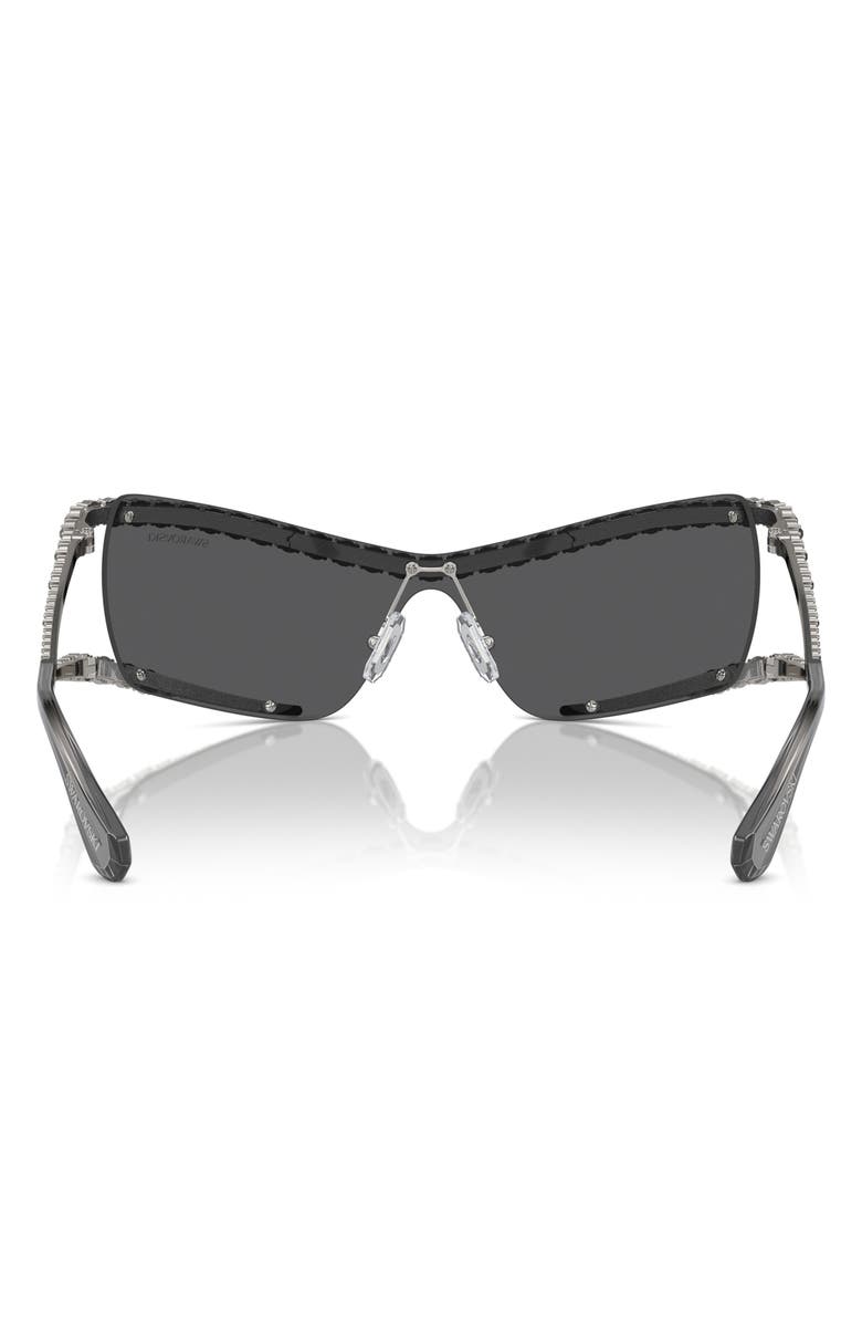 Swarovski Crystal Irregular Sunglasses, Alternate, color,