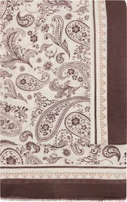 MANGO Paisley Print Scarf