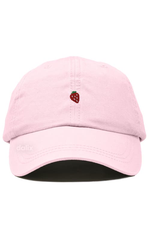 Dalix Lil Strawberry Dad Cap In Pink