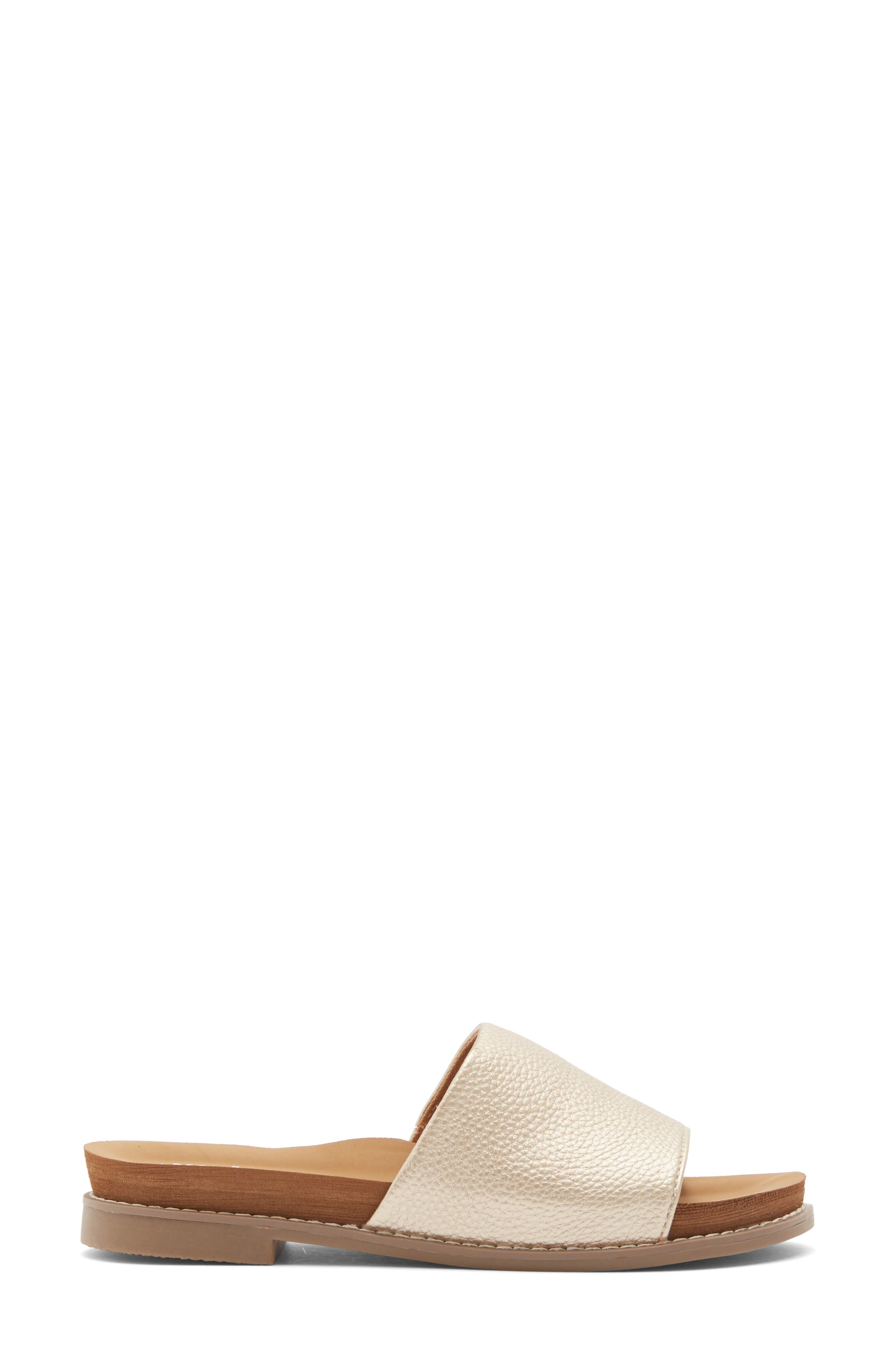 Kalo Slide Sandal, Alternate, color, PLATINO