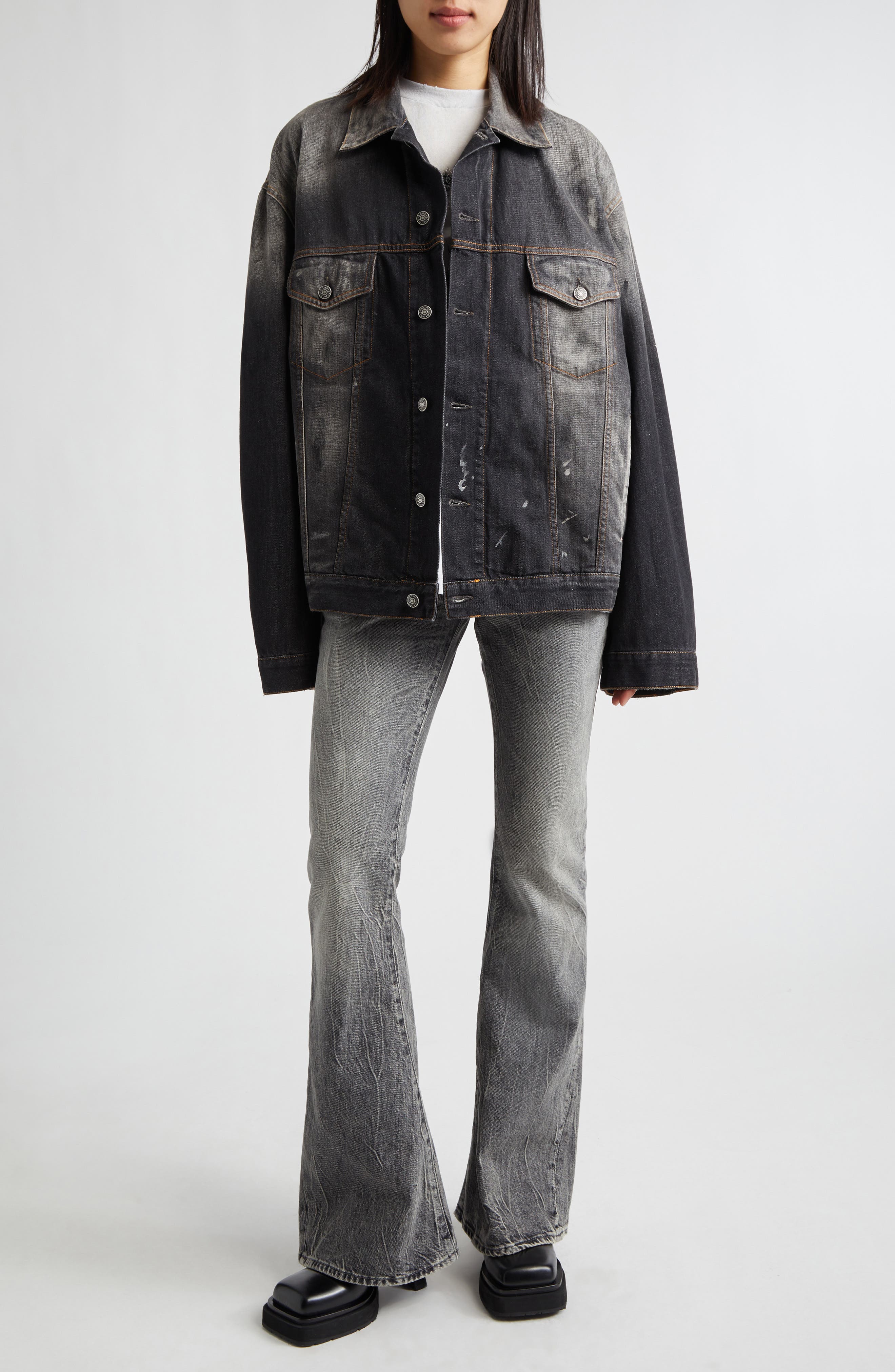 2025 Gothik High Waist Fitted Bootcut Jeans - image 2