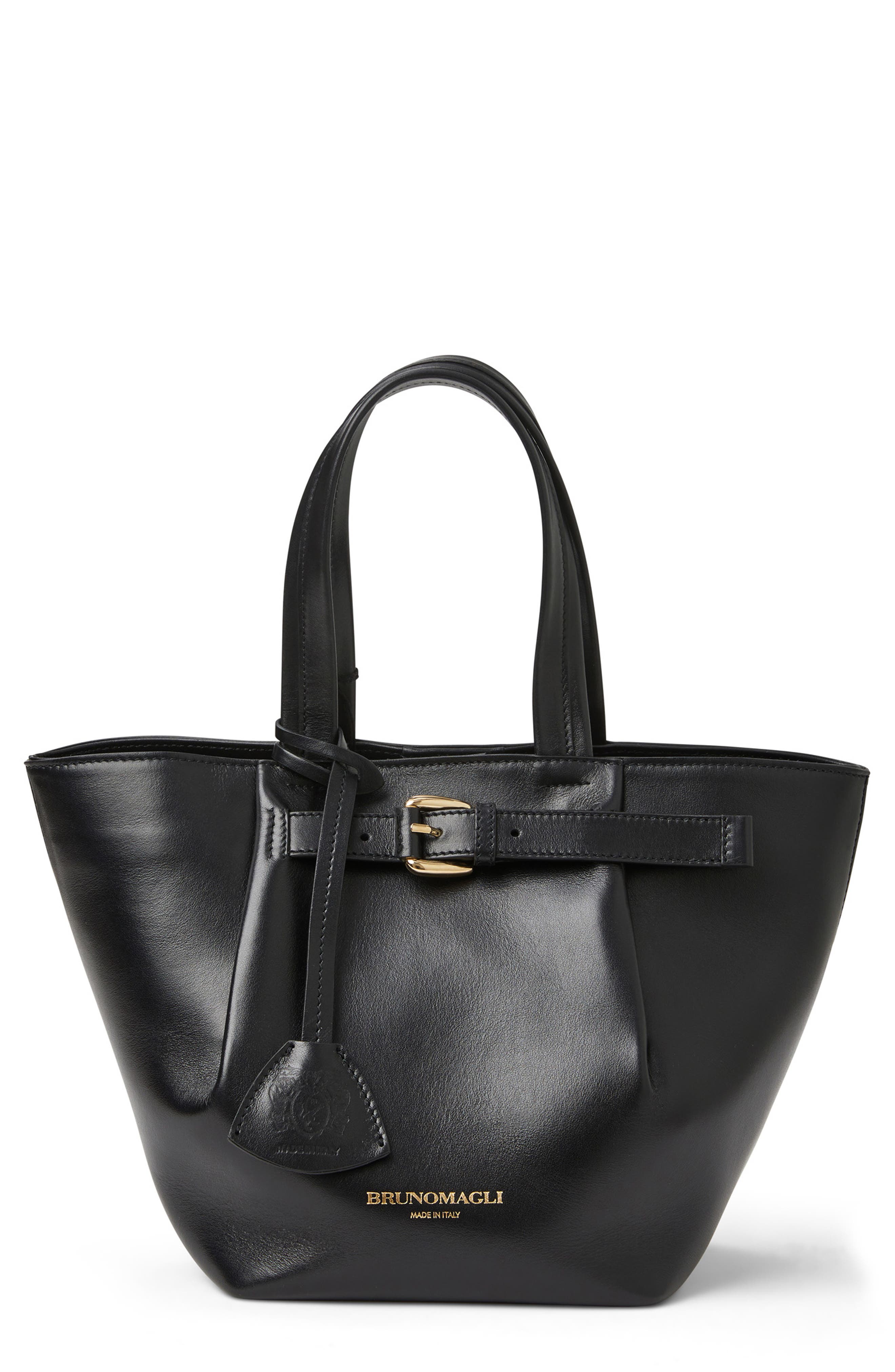 Bruno Magli Tessa Mini Leather Satchel, Main, color, 