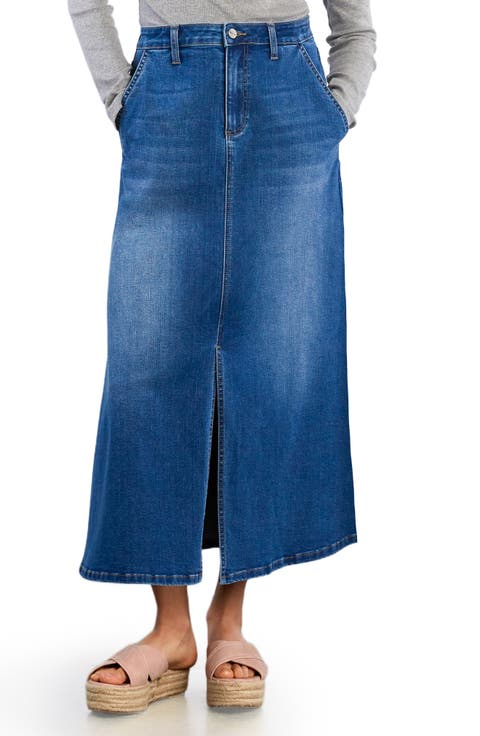 Denim Maxi Skirt