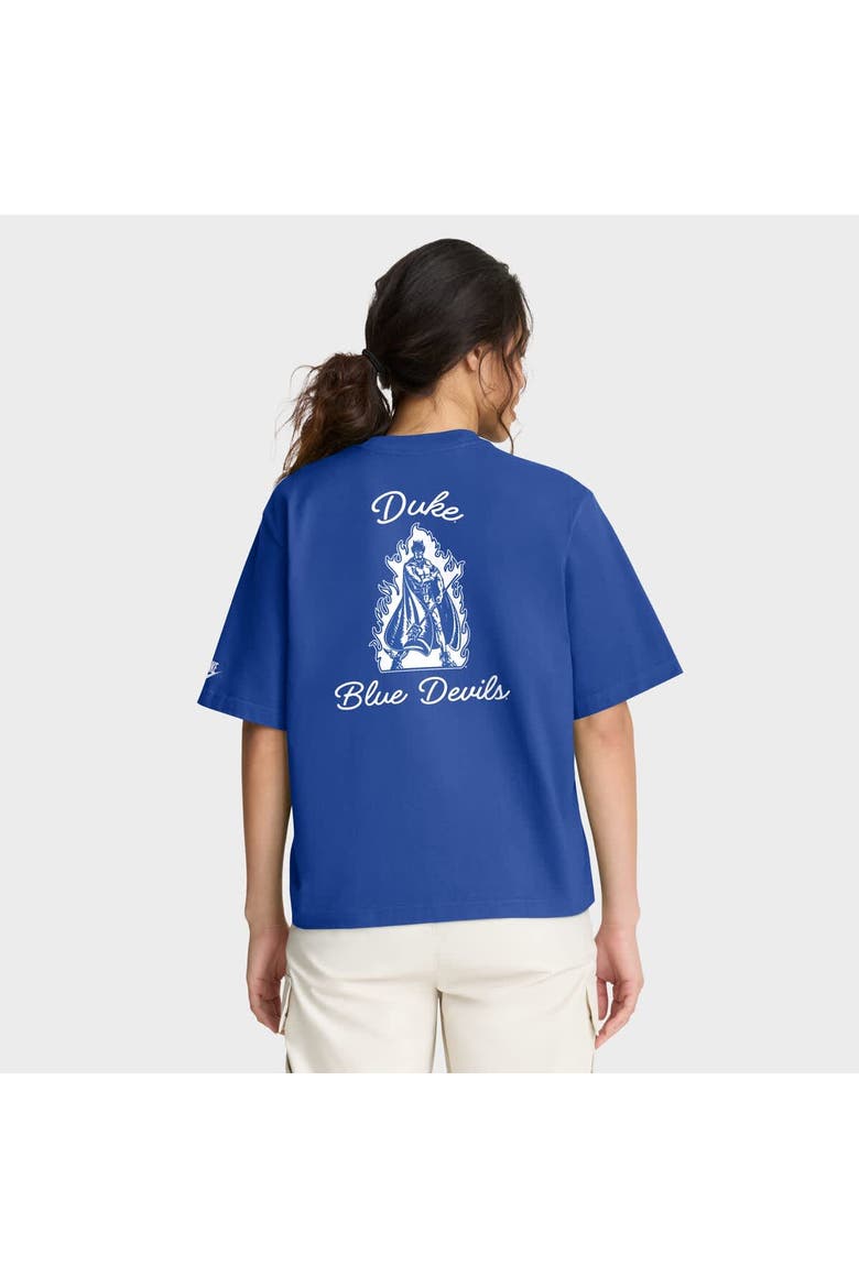Women's Nike  Royal Duke Blue Devils Legacy Pocket Boxy T-Shirt, Alternate, color, Royal
