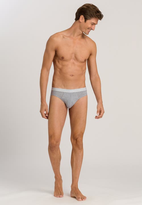 Hanro Cotton Essentials Brief 2pk In Light Melange