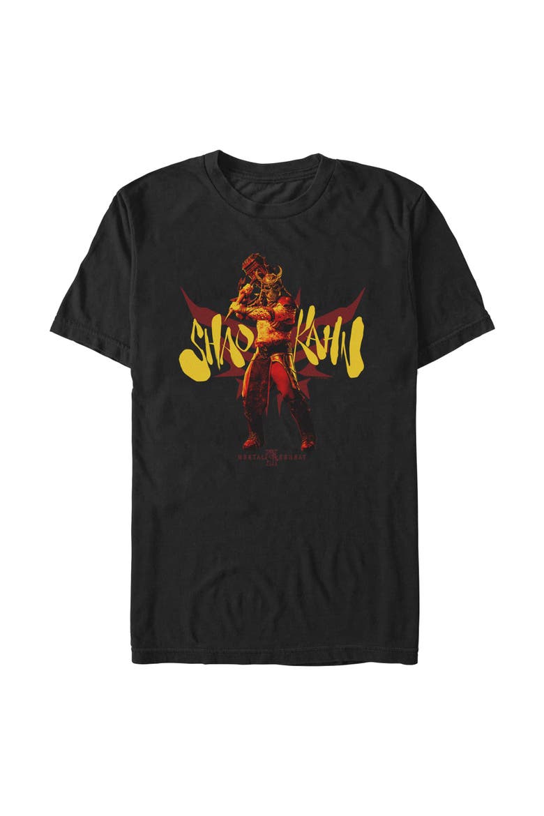 Men's Mortal Kombat II Shao Kahn Wrath Hammer Pose  Graphic T-Shirt, Main, color, Black