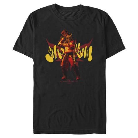 Men's Mortal Kombat II Shao Kahn Wrath Hammer Pose  Graphic T-Shirt