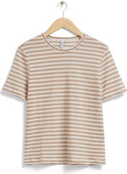 & Other Stories Pa Oliane Linen & Cotton Blend T-Shirt