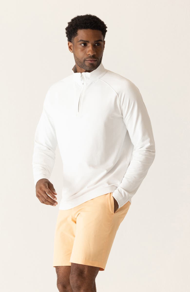 DEKE Techno MIcrolight Quarter Zip Pullover, Alternate, color, White