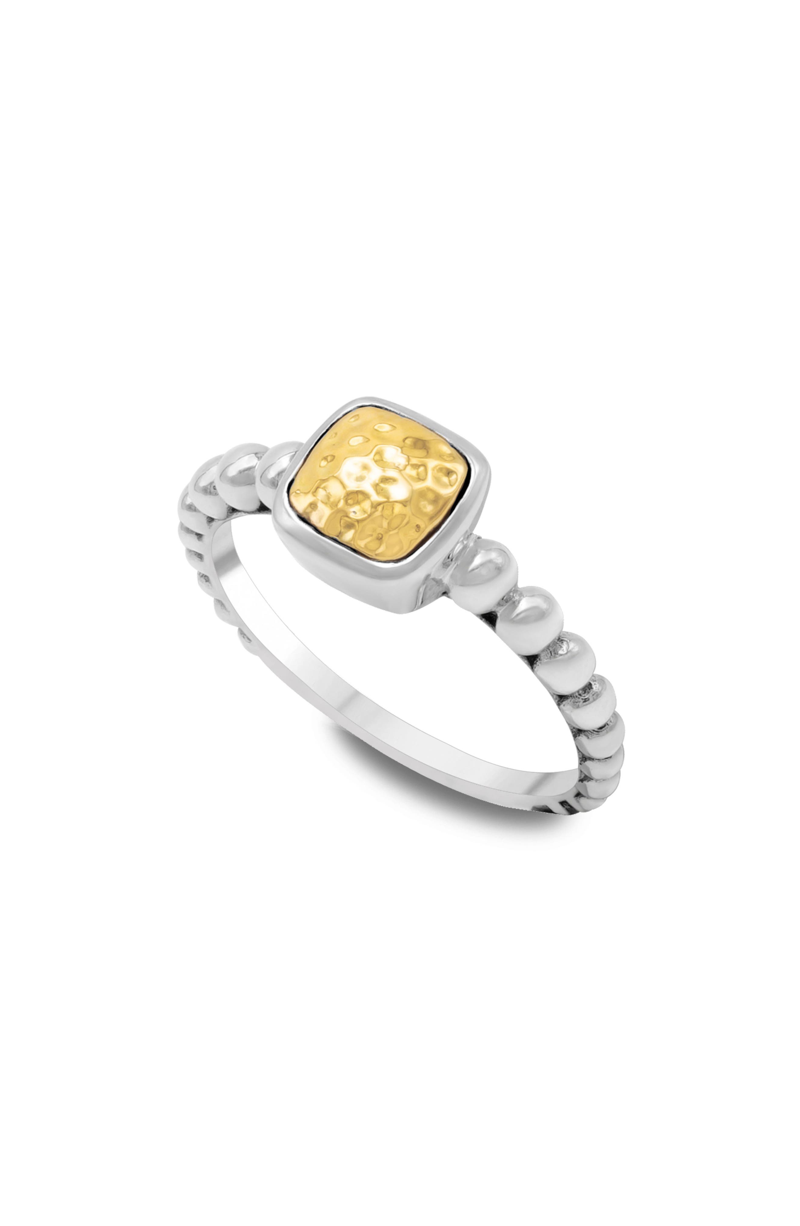 SAMUEL B. Square Cut Bubble Band Ring