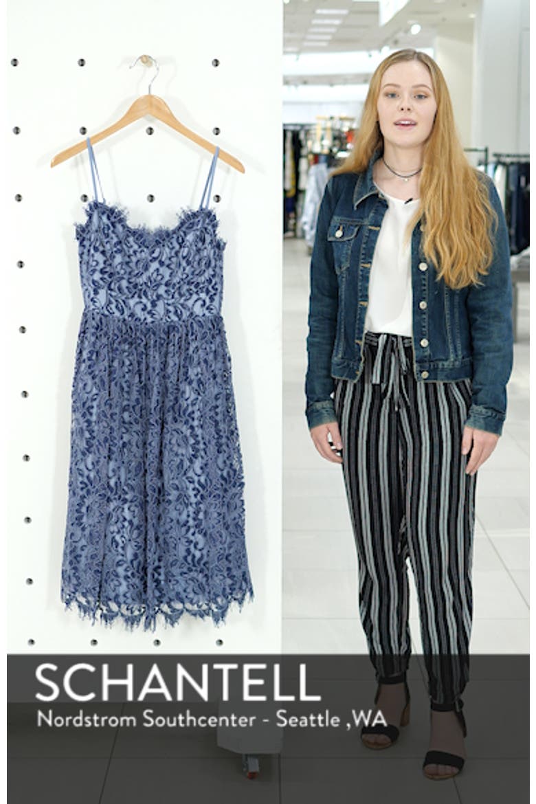 Gathered Lace Midi Dress video