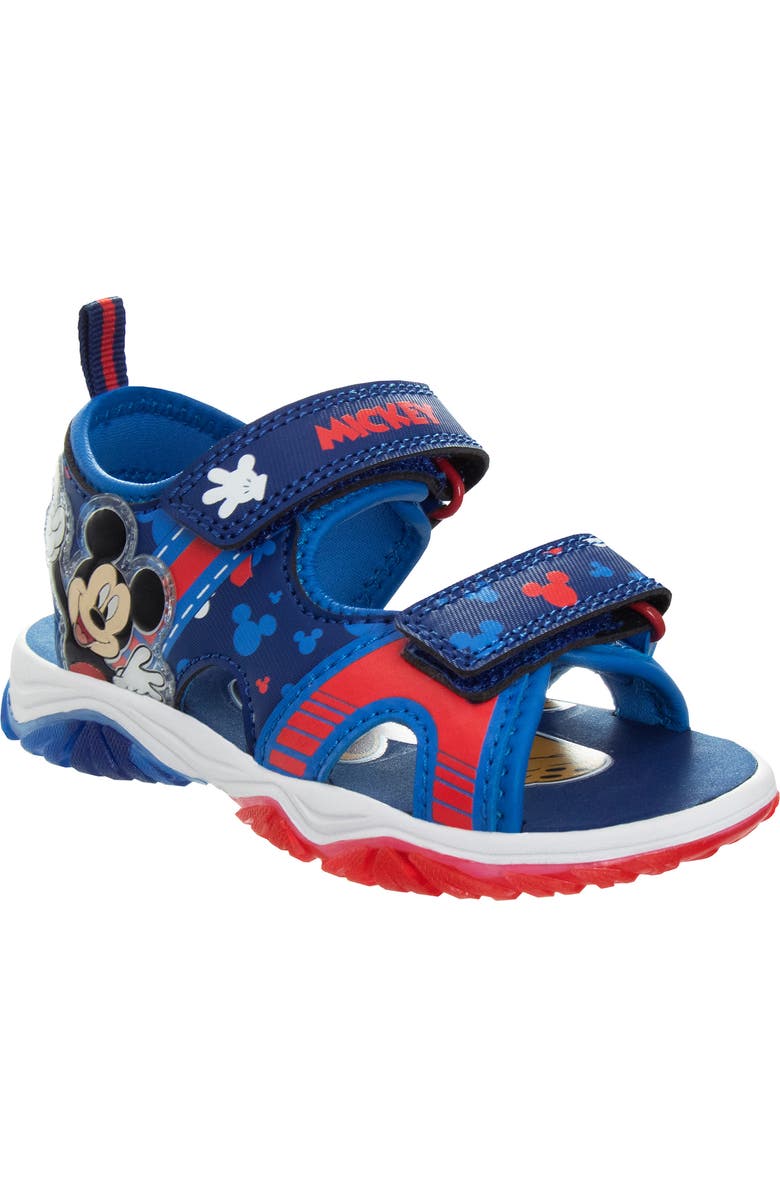 JOSMO Kids' Mickey Mouse Sandal, Main, color, Blue/Red