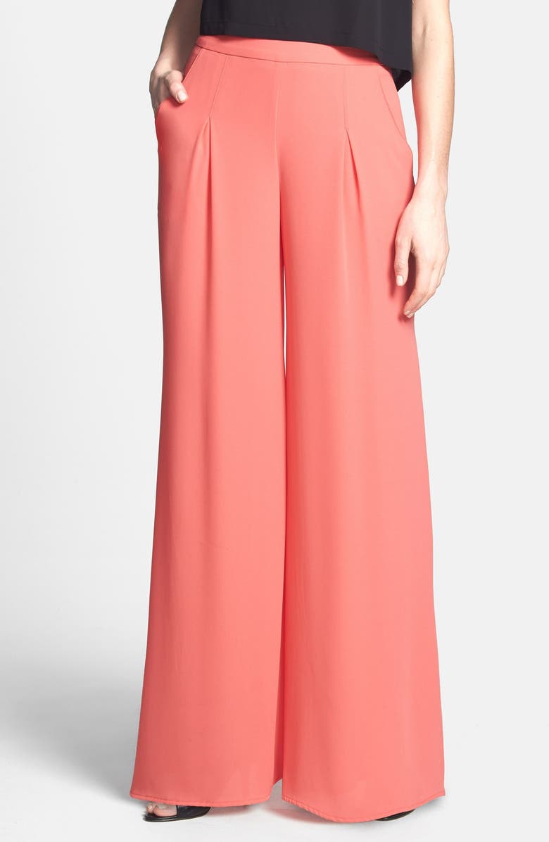 ASTR the Label ASTR Sheer Wide Leg Pants, Main, color, 