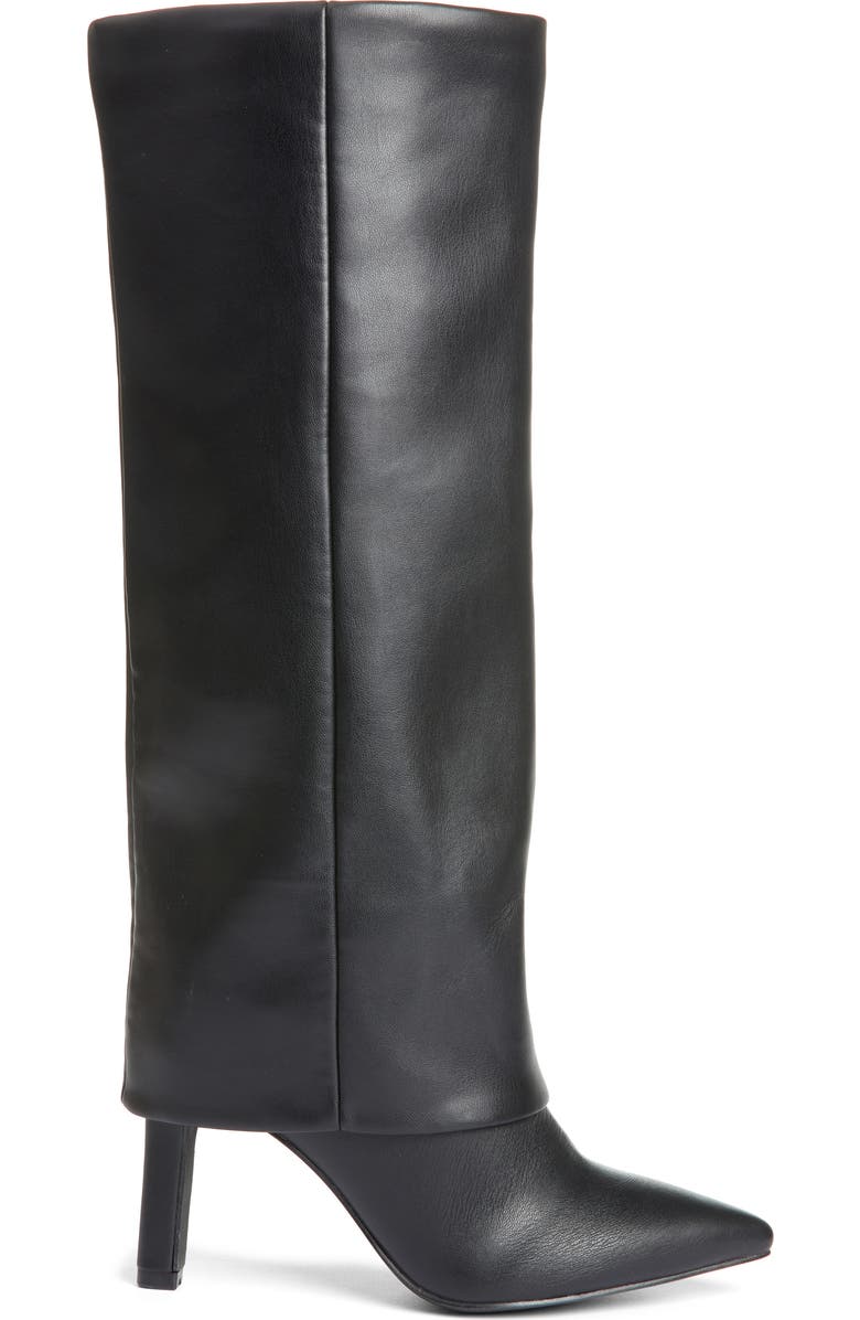 Chinese Laundry Fave Foldover Shaft Pointed Toe Knee High Boot, Alternate, color, Black