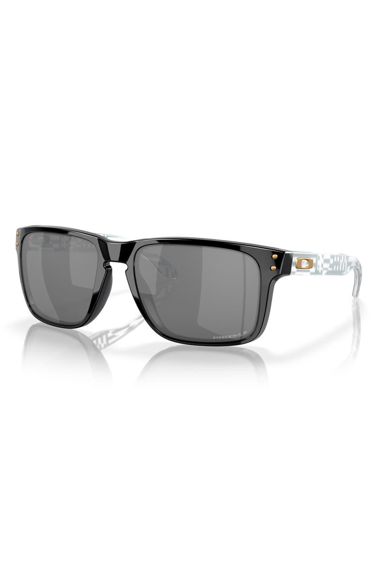 Oakley Holbrook XL 59mm Prizm<sup>™</sup> Polarized Sunglasses, Alternate, color, Black