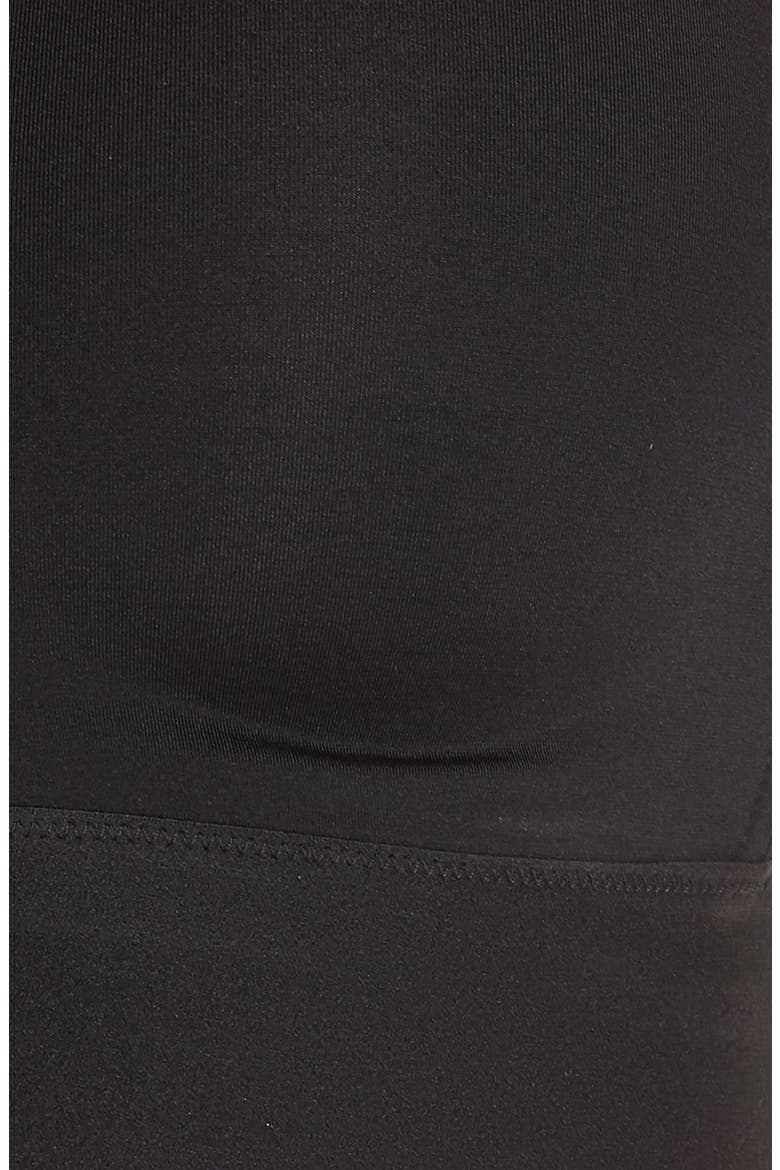 Workout To Waves Mesh Panel Sports Bra, Alternate, color, BLACK
