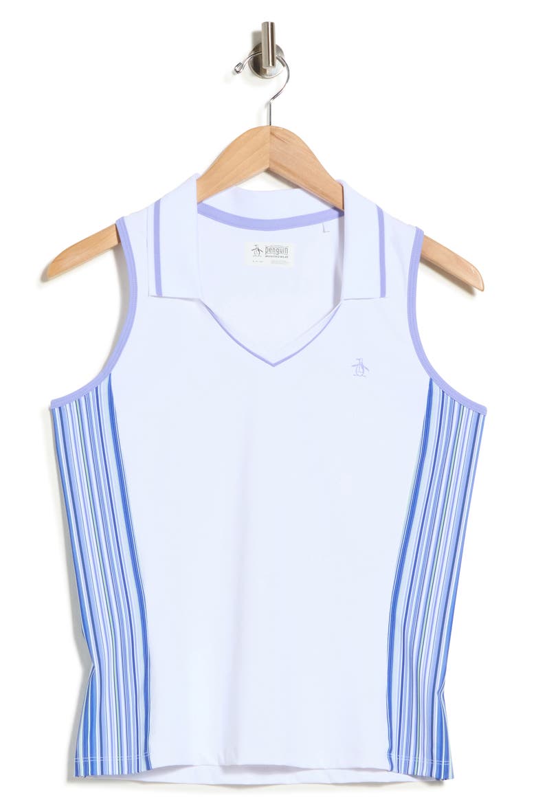 Racer Stripe Polo, Main, color, BRIGHT WHITE
