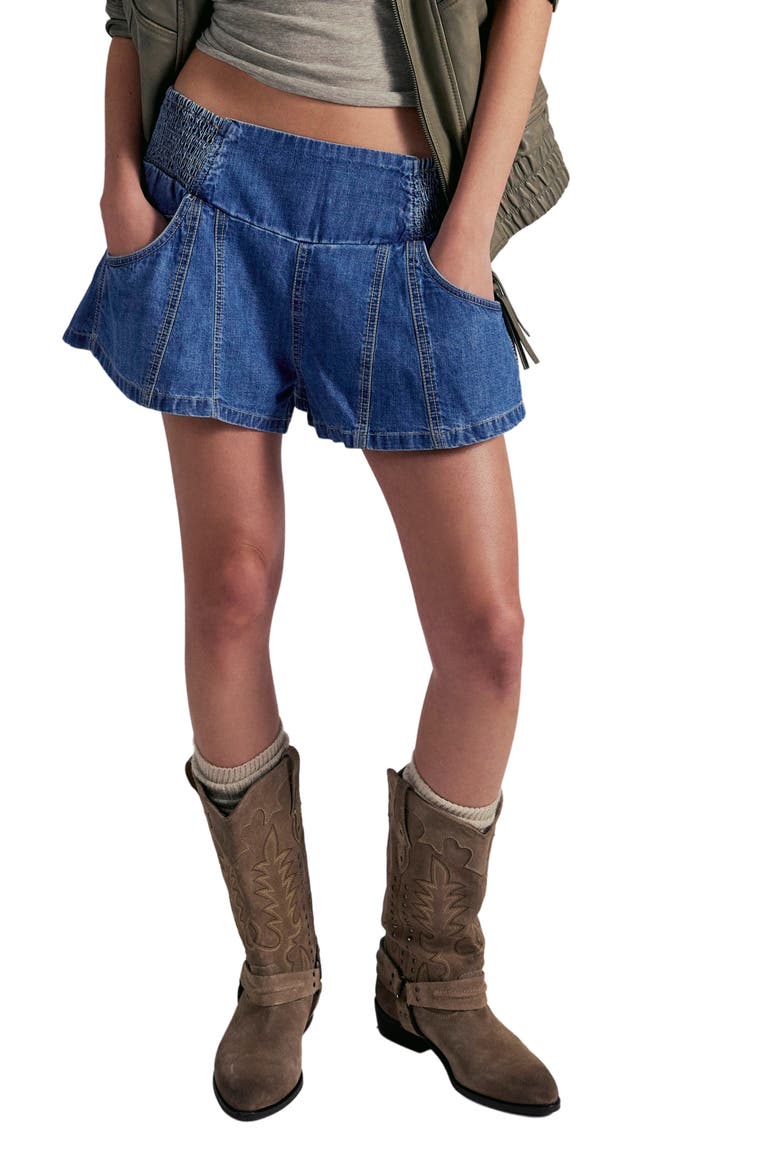 Luna Pull-On Shorts, Main, color, SOLIE