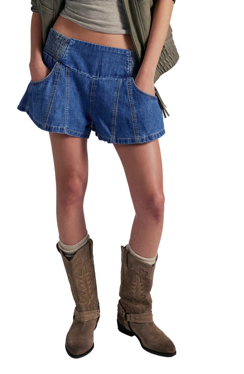 Free People Luna Pull-On Shorts, Main, color, Solie