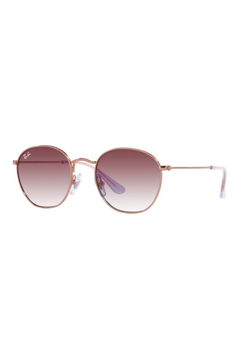 Kids' Rob Junior 48mm Round Sunglasses, Alternate, color, ROSE GOLD